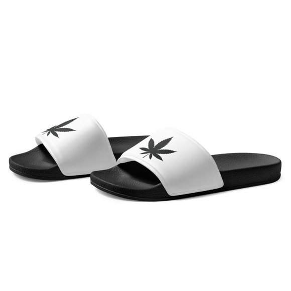 Cannabis Slide Sandals (Customizable) - Picture 9 of 10